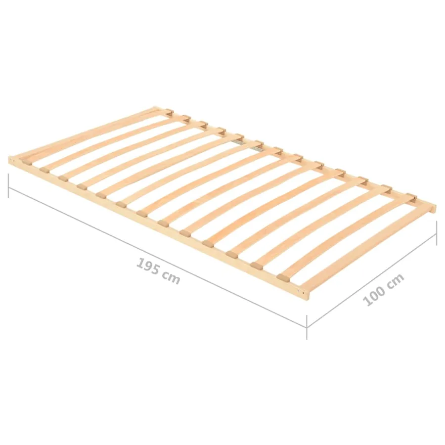 Sommier à lattes sans matelas avec 13 lattes 100x200 cm - 7