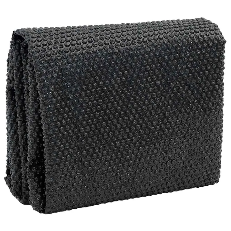 Film solaire de piscine flottant PE 381 cm Noir et bleu - 2