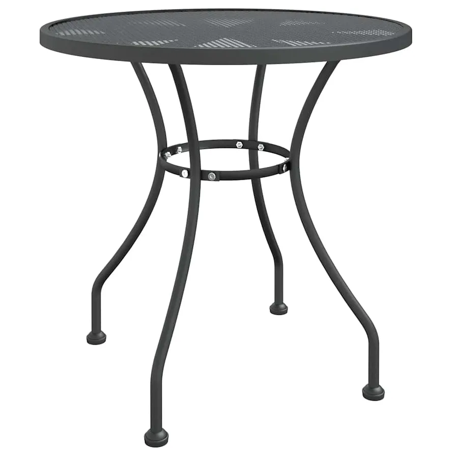 Ensemble à manger de jardin 3 pcs Maille Métal Anthracite - 4