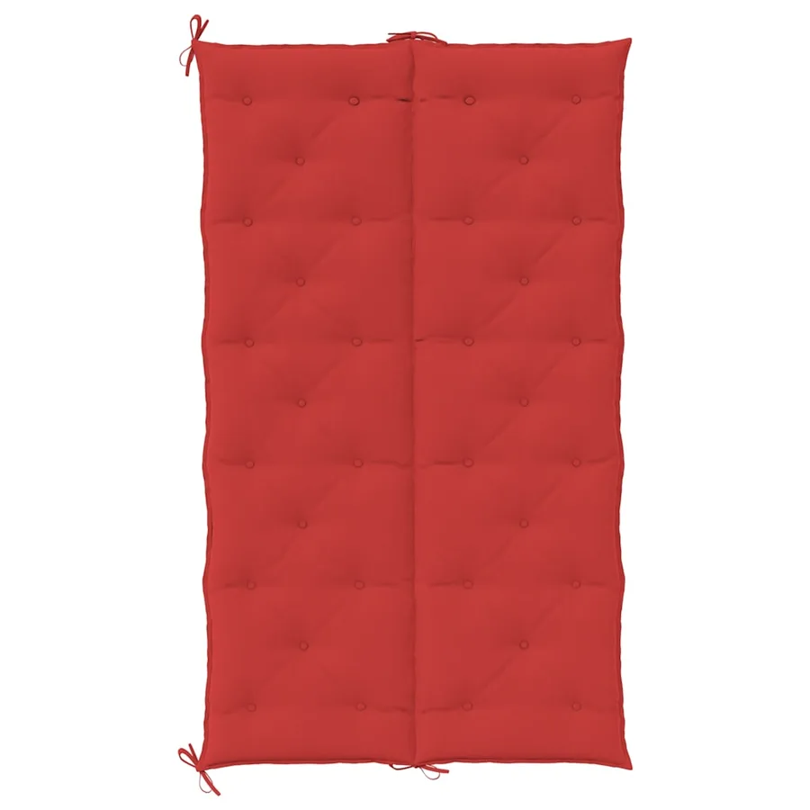 Coussin de banc de jardin rouge 180x(50+50)x7 cm tissu oxford - 6