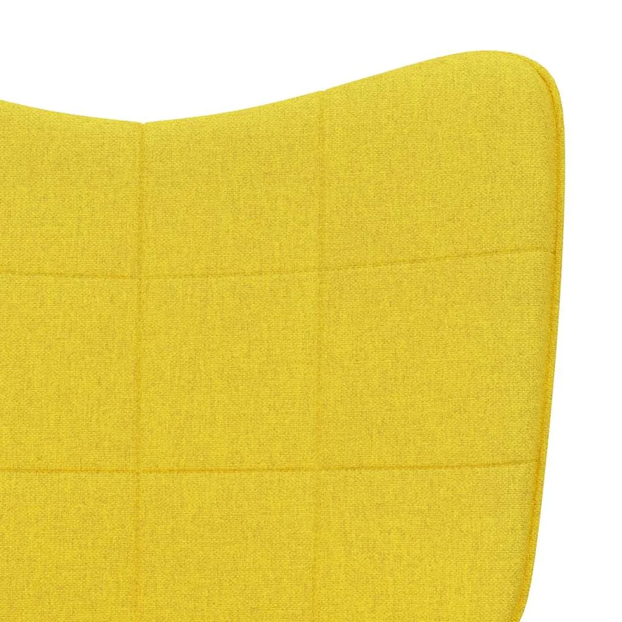 Chaise de relaxation Jaune moutarde Tissu - 7