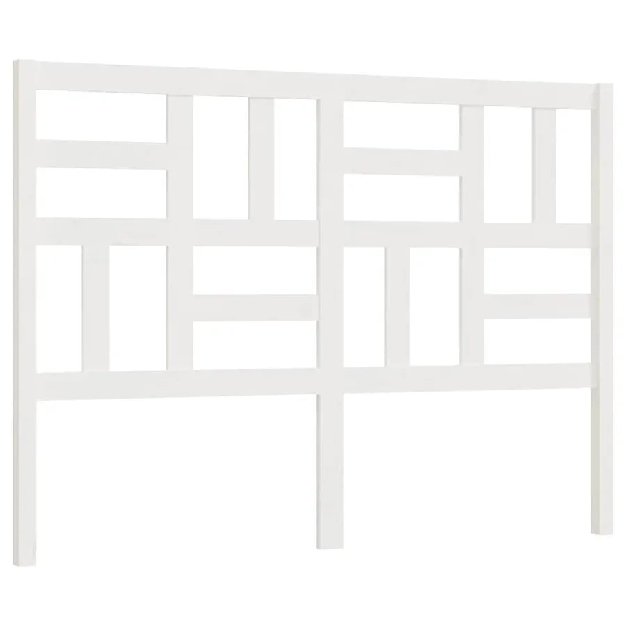 Tête de lit Blanc 166x4x104 cm Bois massif de pin - 2