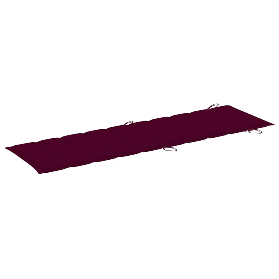 Chaise longue de jardin avec coussin Bois d'acacia solide - 10