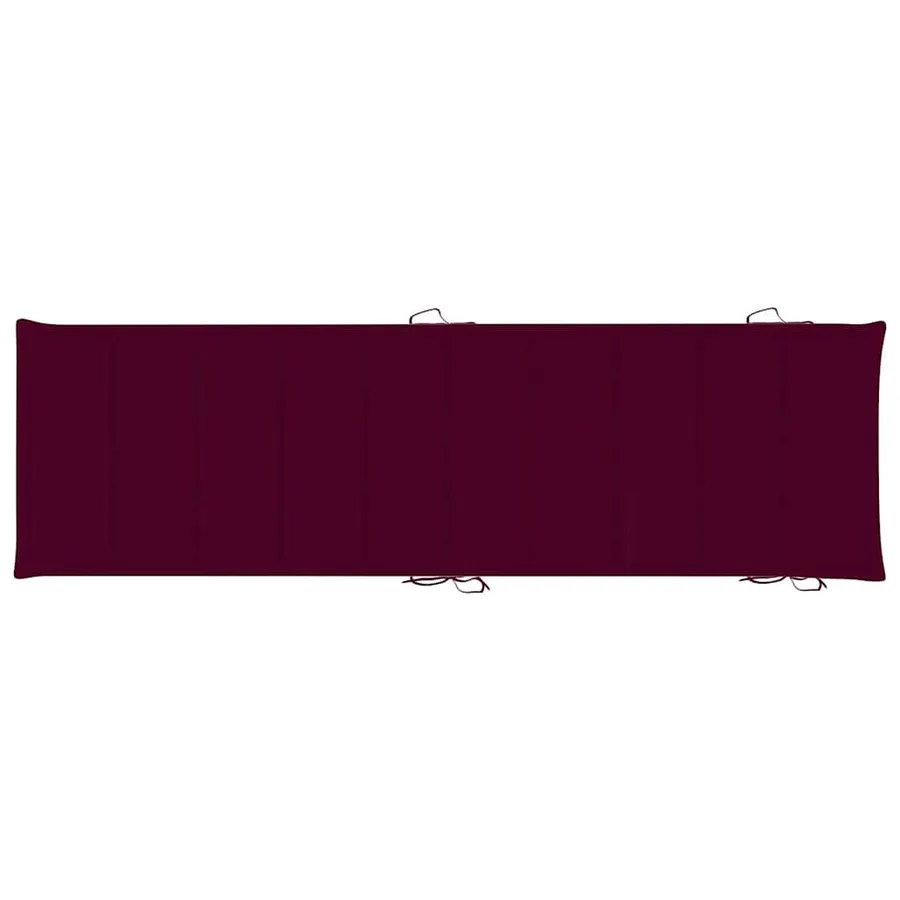 Chaise longue de jardin avec coussin Bois d'acacia solide - 11