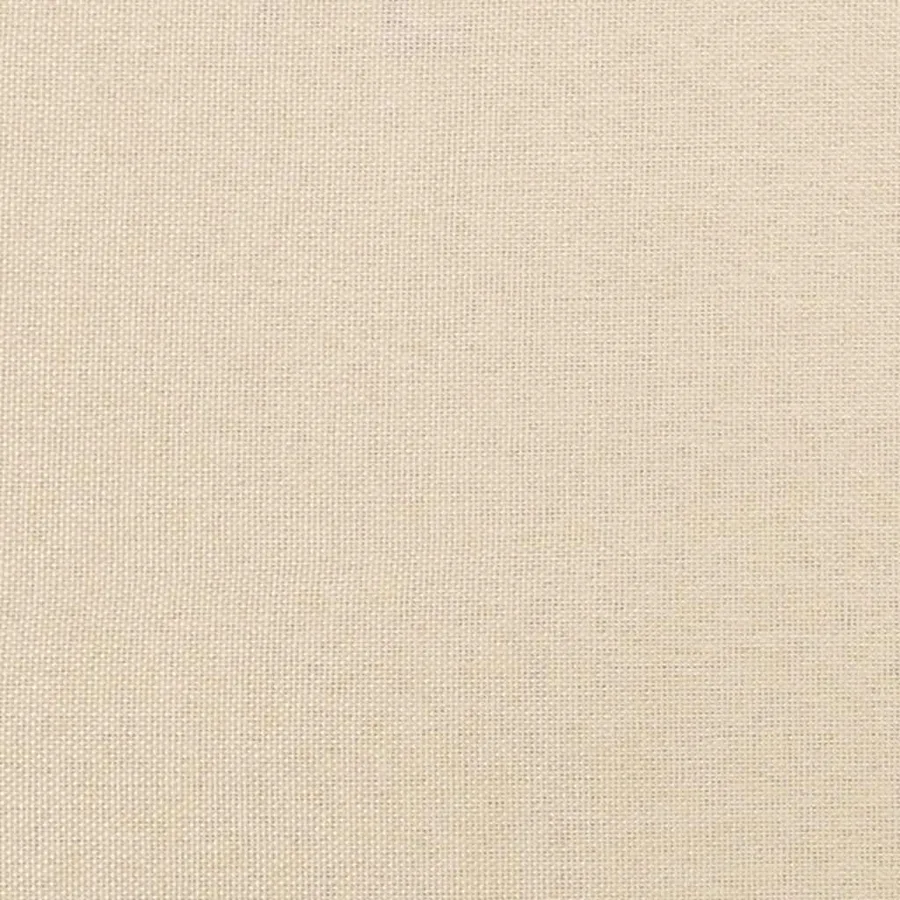 Cadre de lit sans matelas crème 200x200 cm tissu - 8
