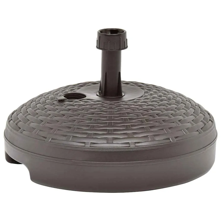 Socle de parasol rempli de sable/d'eau 20 L Plastique rotin - 3