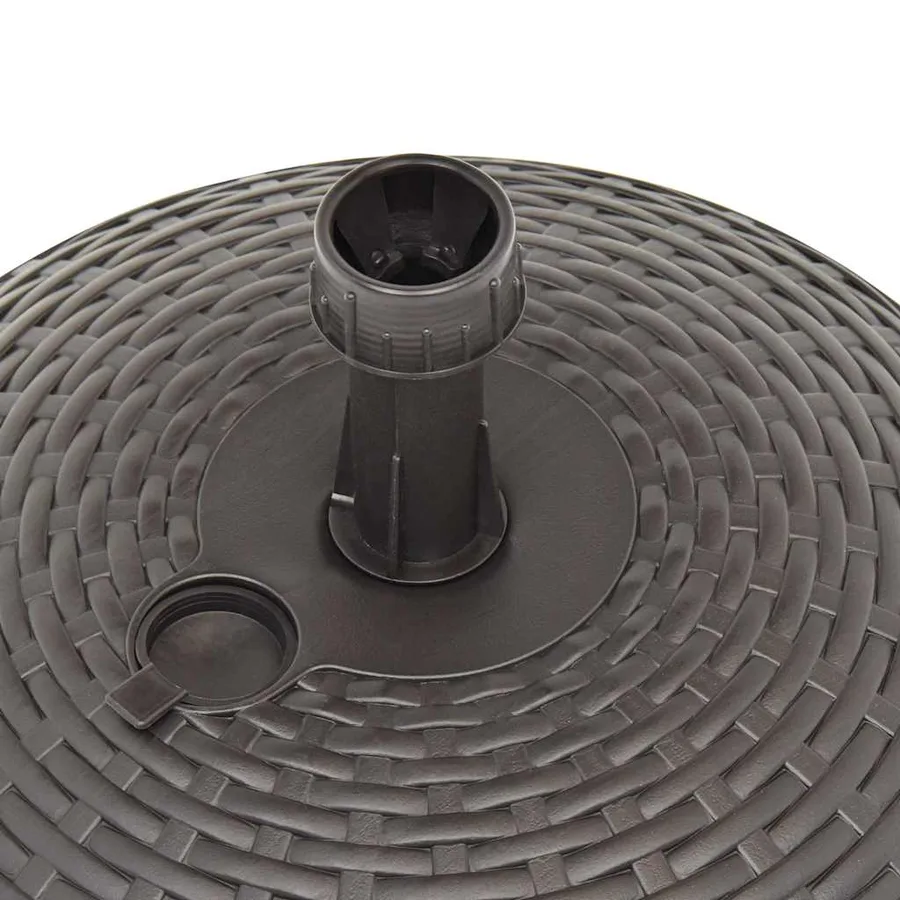 Socle de parasol rempli de sable/d'eau 20 L Plastique rotin - 5