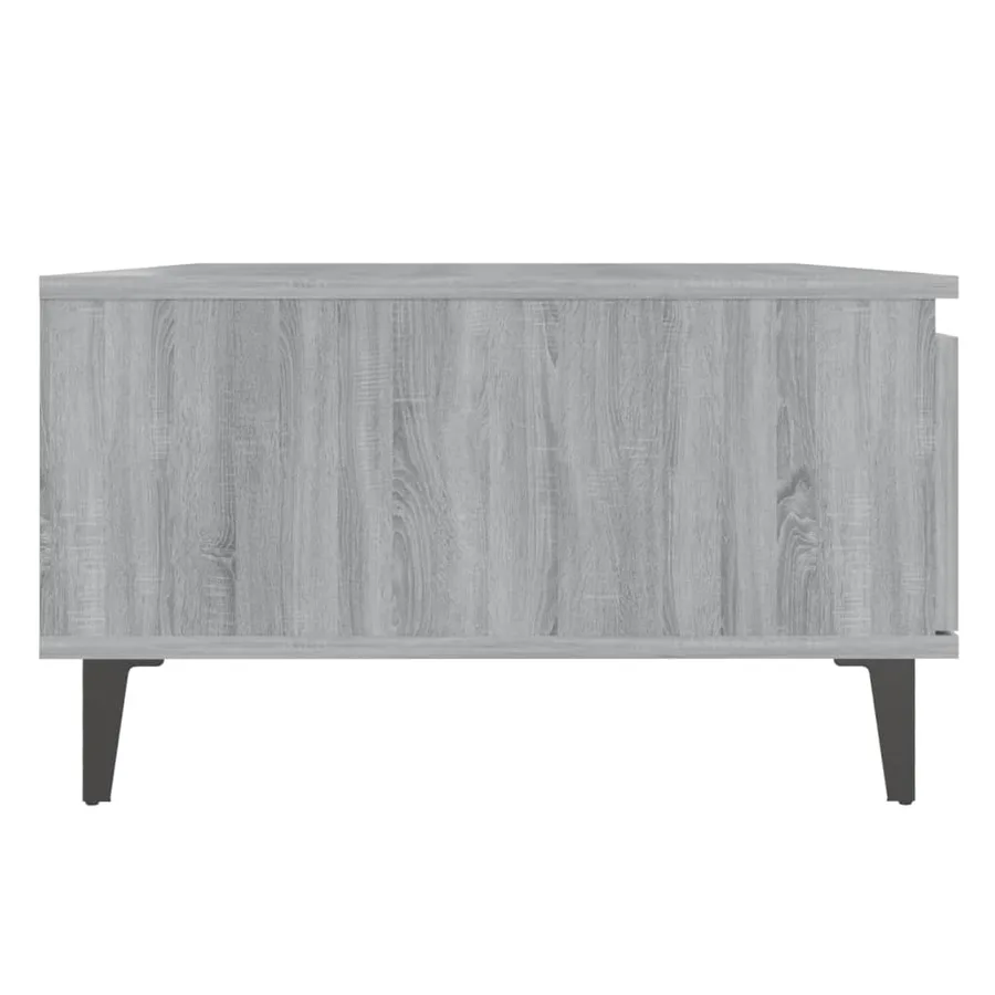 Table basse sonoma gris 90x60x35 cm bois d'ingénierie - 7
