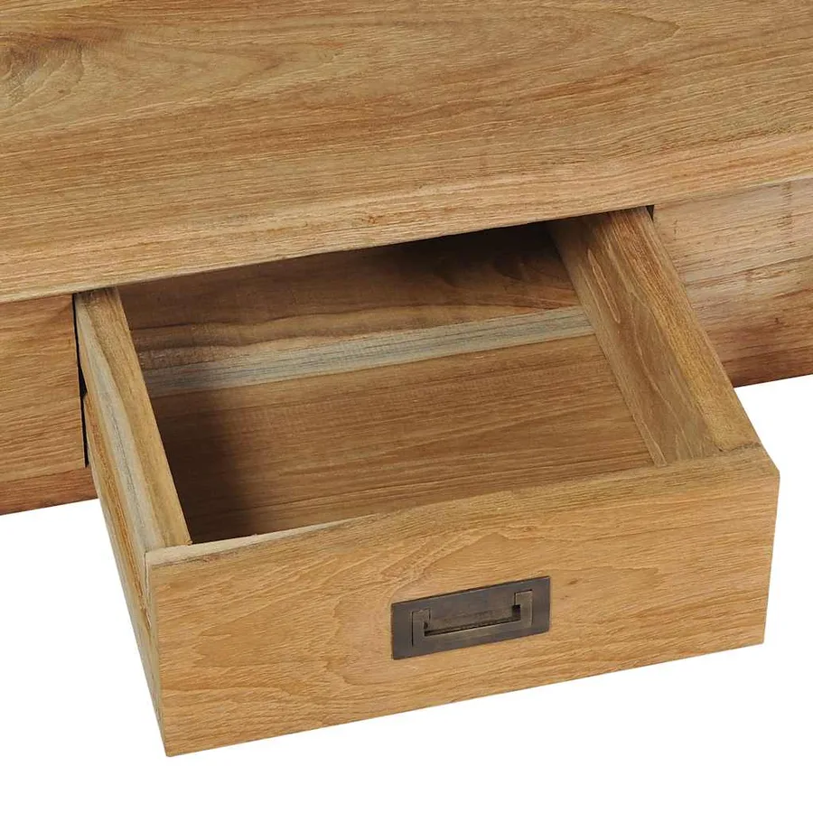 Table basse teck massif 100x60x35 cm - 4