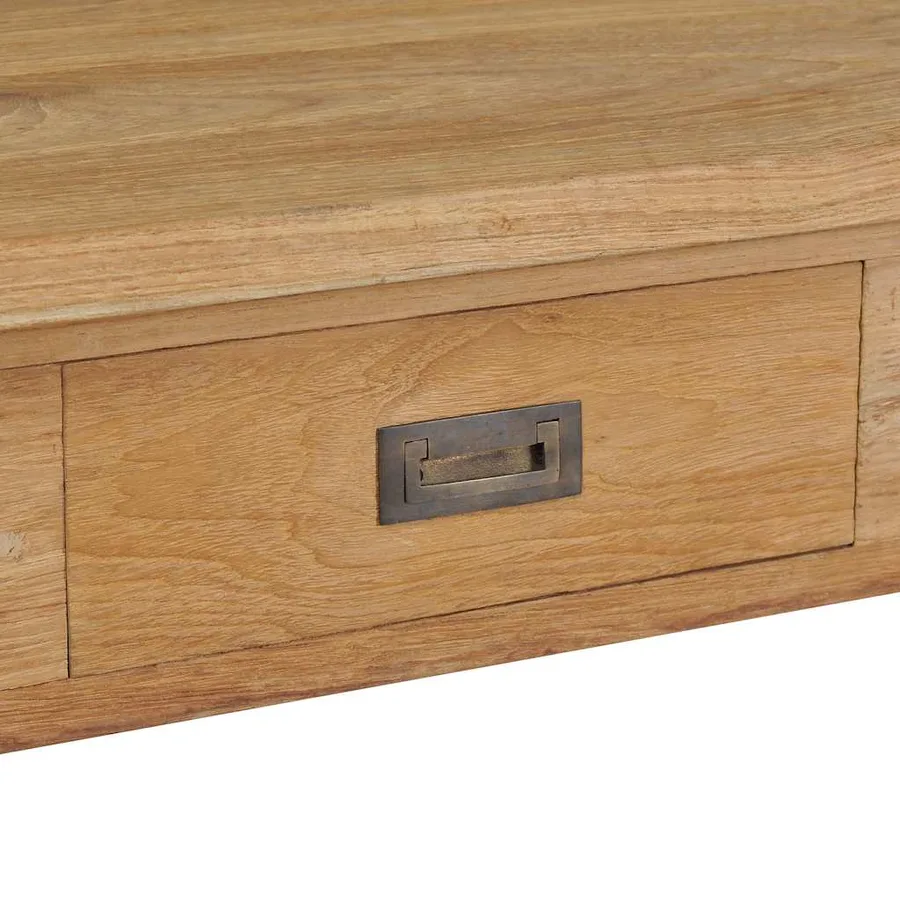 Table basse teck massif 100x60x35 cm - 5