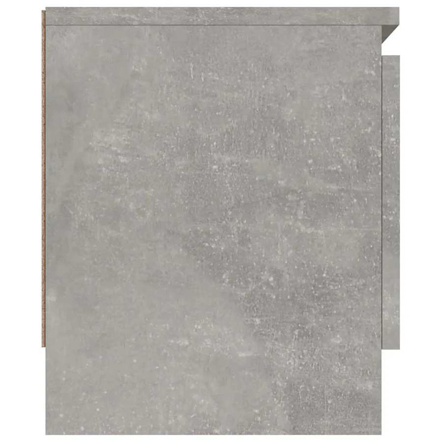 Meuble TV avec porte Gris béton 102x30x36 cm - 7