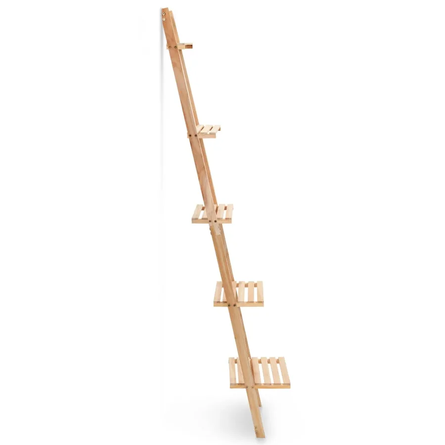 Étagère murale échelle bois de cèdre 41,5 x 30 x 176 cm - 2