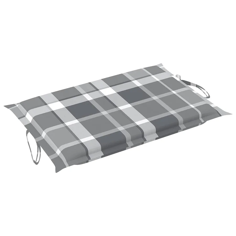 Chaises longues lot de 2 avec coussins Bois d'acacia solide - 12