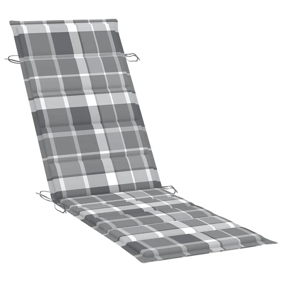 Chaises longues lot de 2 avec coussins Bois d'acacia solide - 7