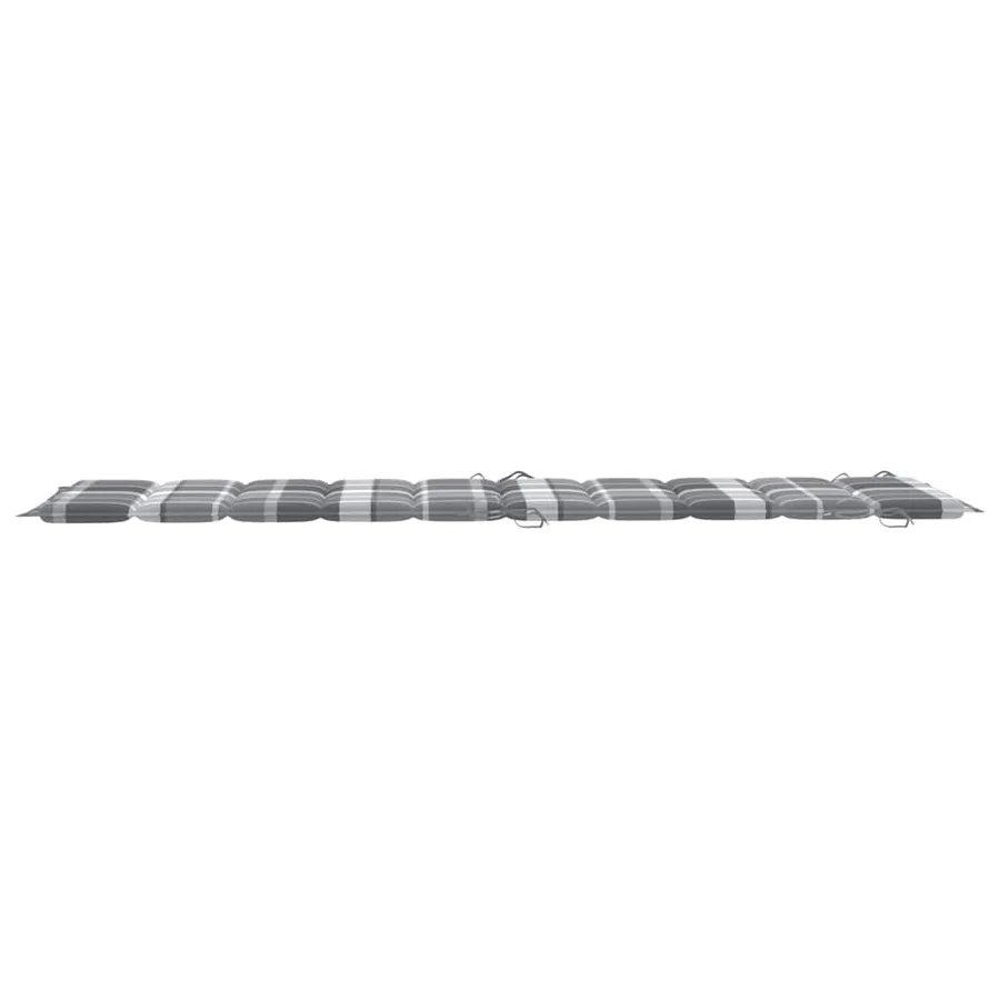 Chaises longues lot de 2 avec coussins Bois d'acacia solide - 9