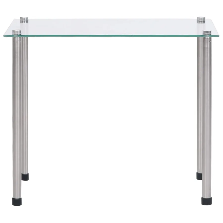 Tables gigognes 3 pcs Transparent Verre trempé - 7