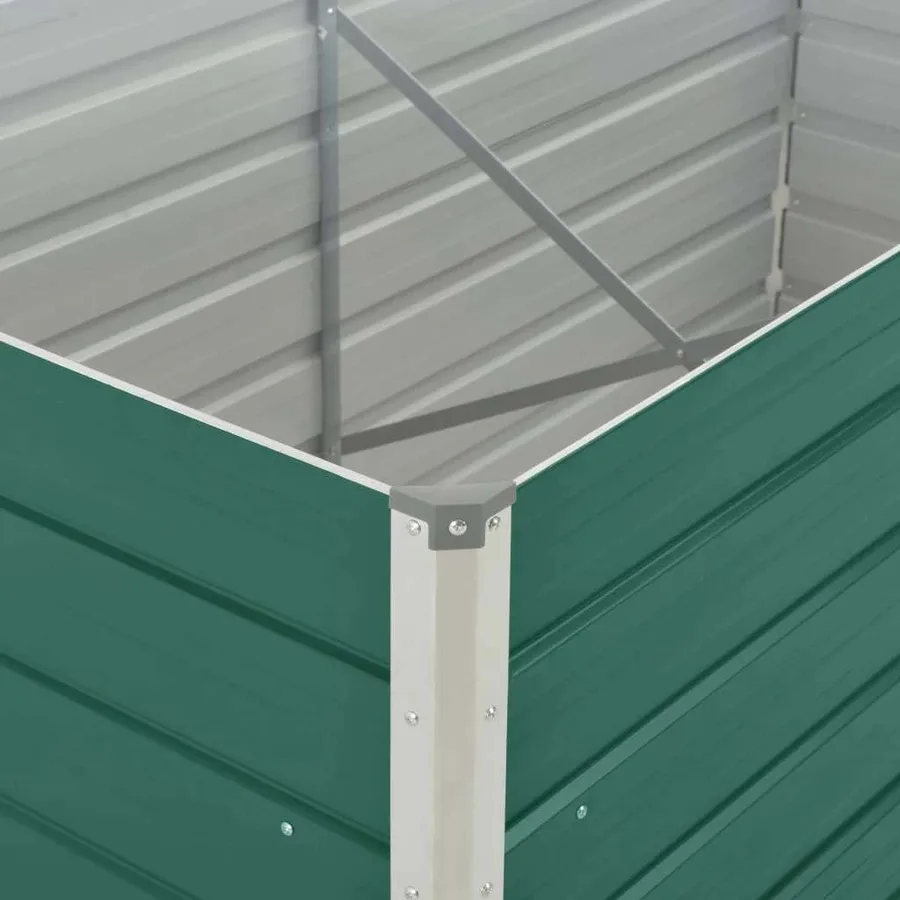 Jardinière 160 x 80 x 45 cm Acier galvanisé Vert - 5