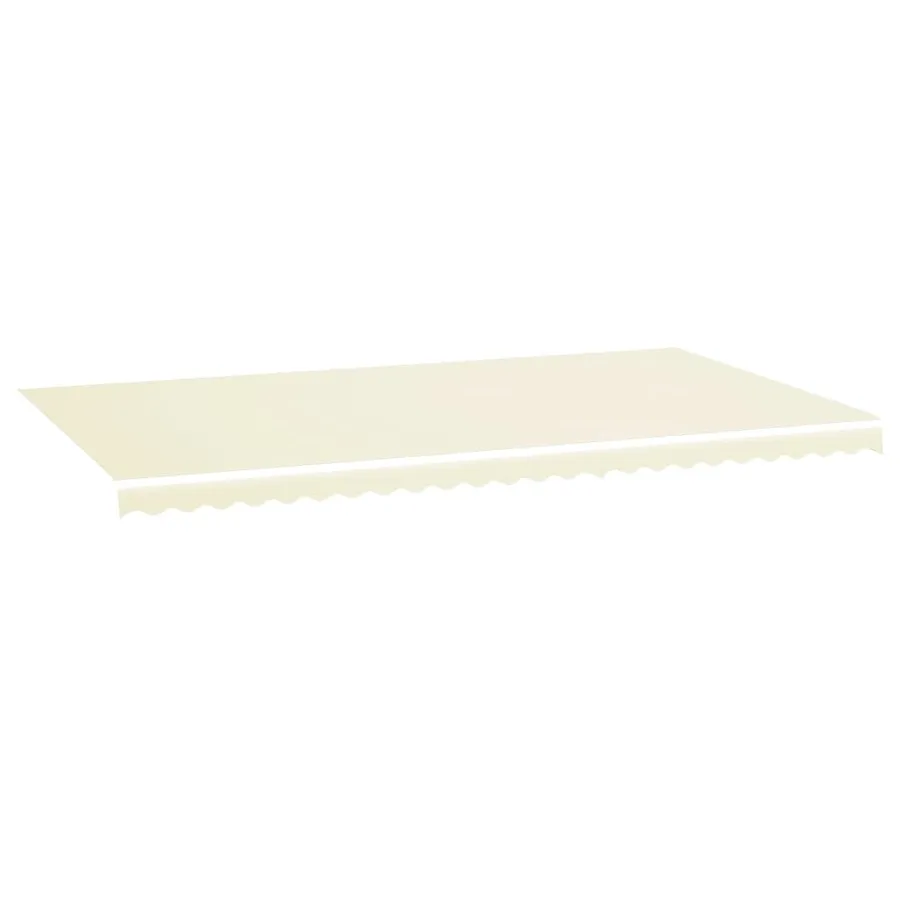Tissu de remplacement pour auvent couleur crème 6x3,5 m polyester - 2