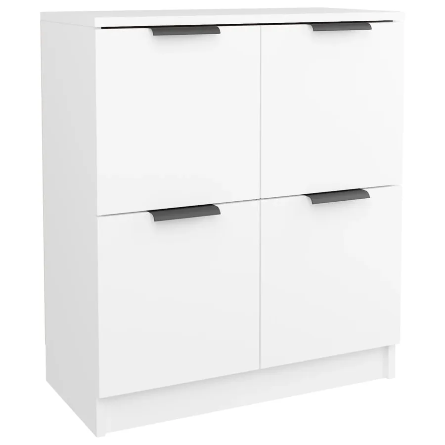 Buffet Blanc 60x30x70 cm Bois d'ingénierie - 2