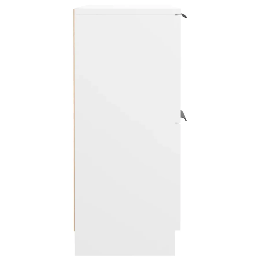 Buffet Blanc 60x30x70 cm Bois d'ingénierie - 6