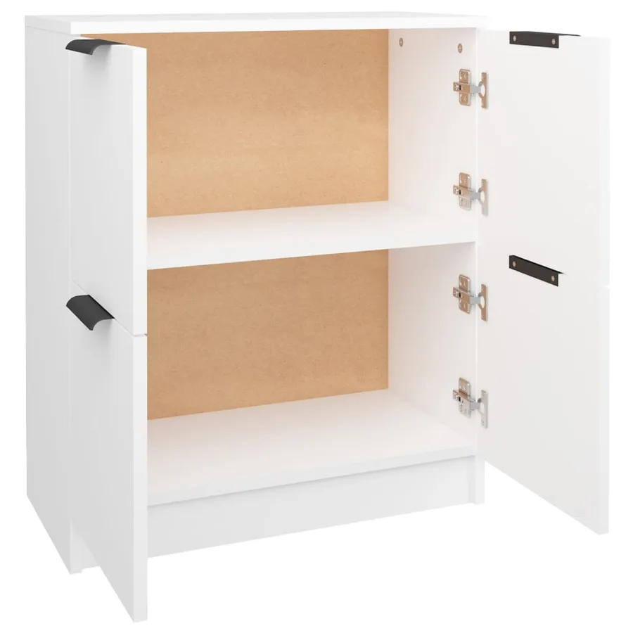 Buffet Blanc 60x30x70 cm Bois d'ingénierie - 7