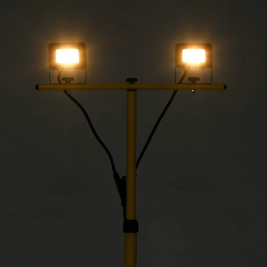 Projecteur à LED avec trépied 2x10 W Blanc chaud - 2