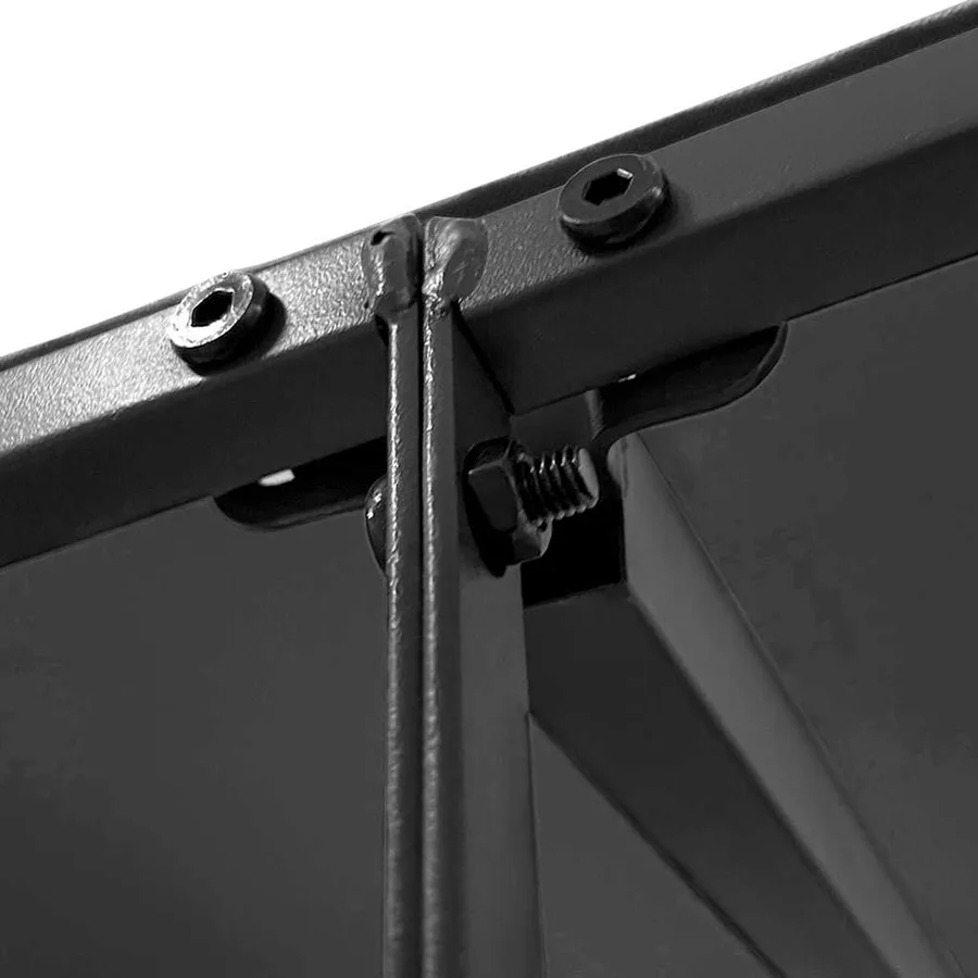 Auvent anthracite 4x3 m 180 g/m² tissu et acier - 6