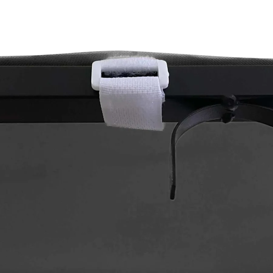 Auvent anthracite 4x3 m 180 g/m² tissu et acier - 7