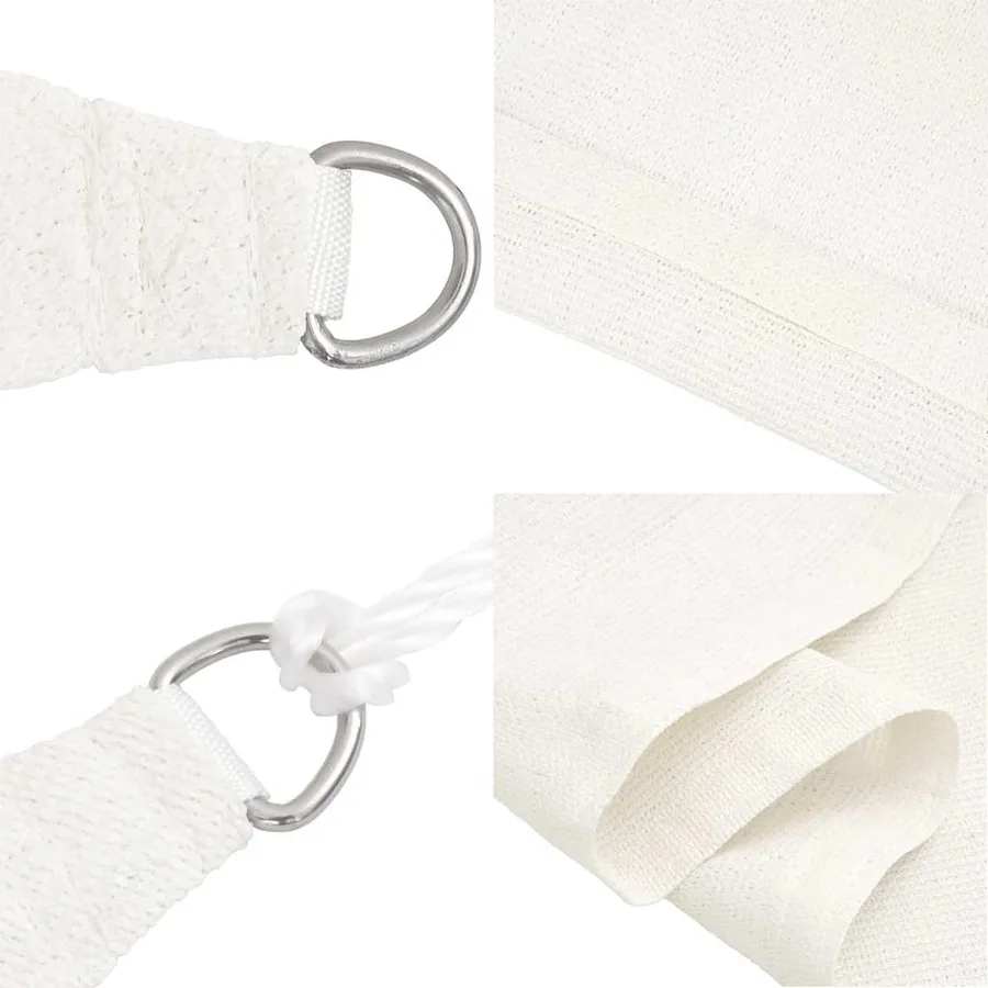Voile d'ombrage 160 g/m² Blanc 2,5x2,5x3,5 m PEHD - 6