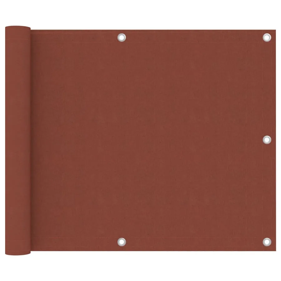 Écran de balcon Terre cuite 75x300 cm Tissu Oxford