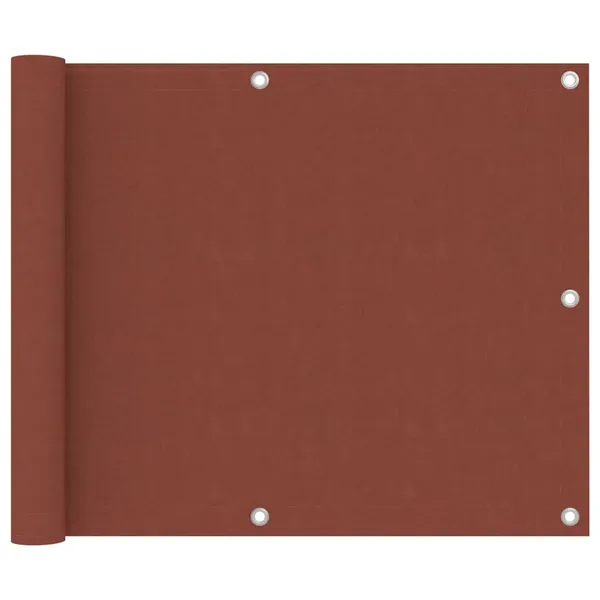 Écran de balcon Terre cuite 75x300 cm Tissu Oxford