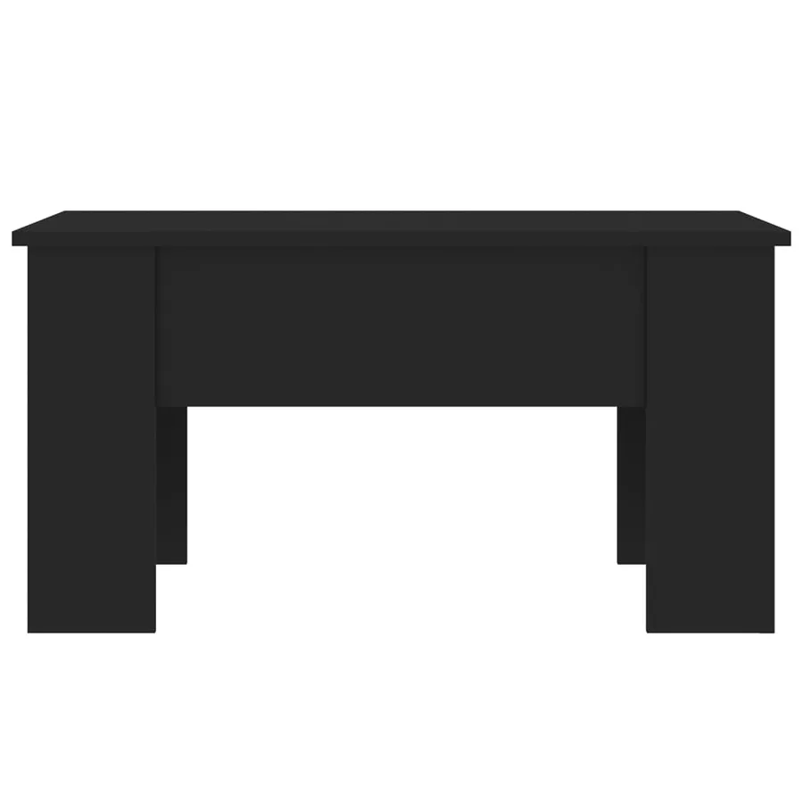 Table basse noir 79x49x41 cm bois d'ingénierie - 3
