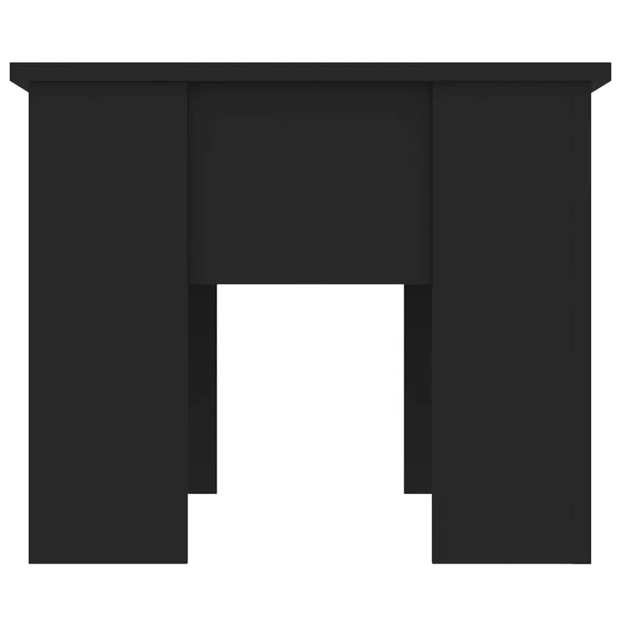 Table basse noir 79x49x41 cm bois d'ingénierie - 4
