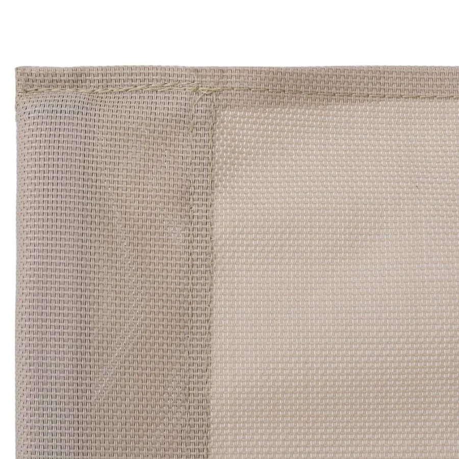 Salon de jardin 4 pcs Tissu et acier Crème - 5