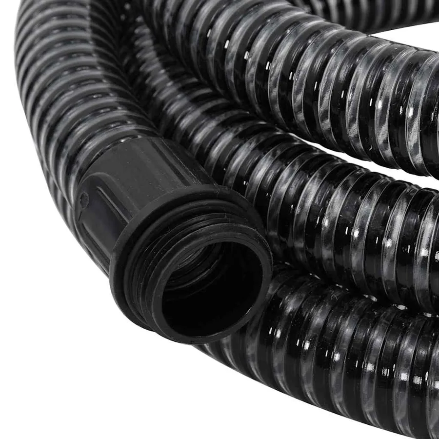 Tuyau d'aspiration avec raccords en laiton noir 1,1" 10 m PVC - 4