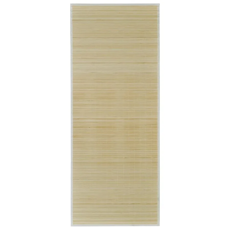 Tapis en bambou naturel à latte rectangulaire 80 x 300 cm - 2