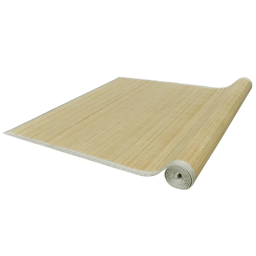Tapis en bambou naturel à latte rectangulaire 80 x 300 cm - 3