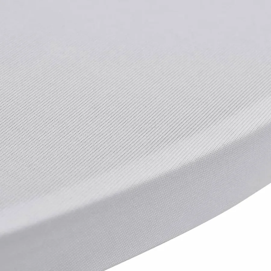 Housses élastiques de table Ø 60 cm Blanc 2 pcs - 4