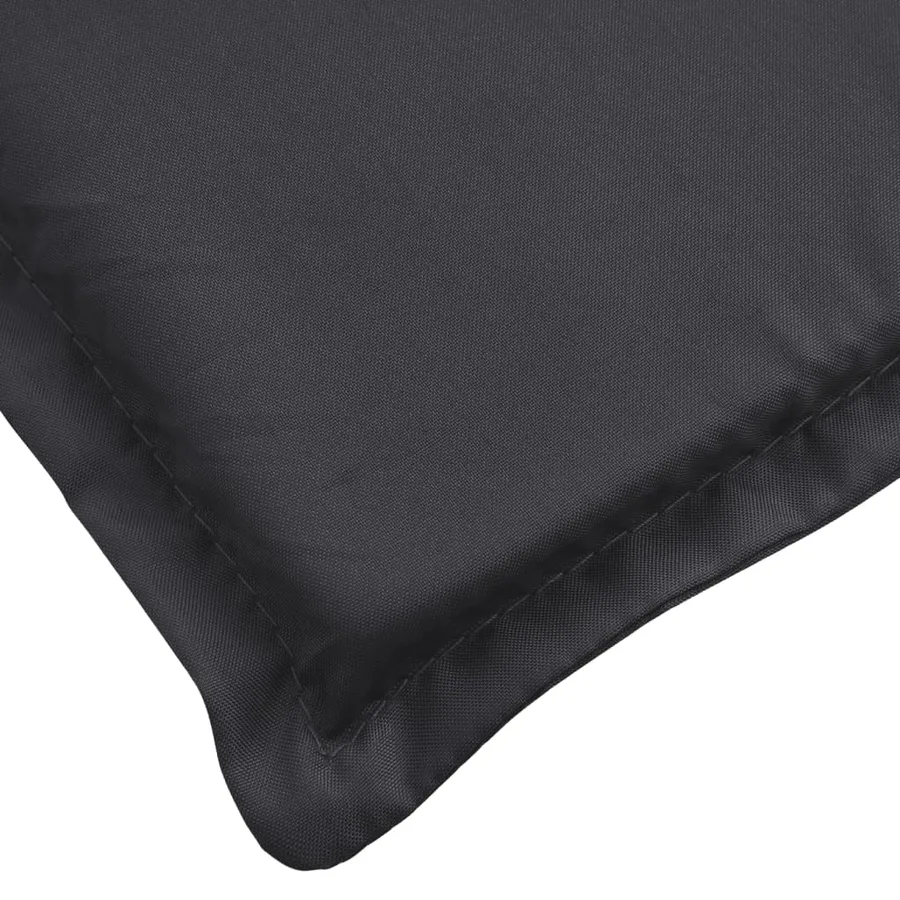 Coussin de chaise longue noir 200x70x3 cm tissu oxford - 6