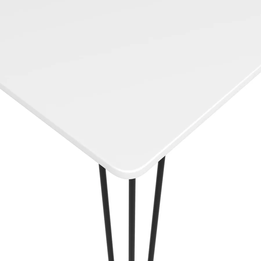 Table de bar Blanc 120x60x105 cm - 4