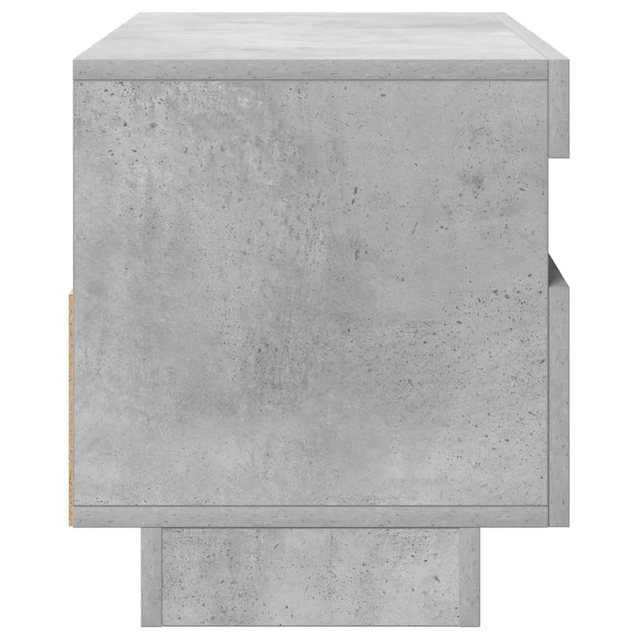 Meuble TV avec lumières LED gris béton 80x35x40 cm - 10
