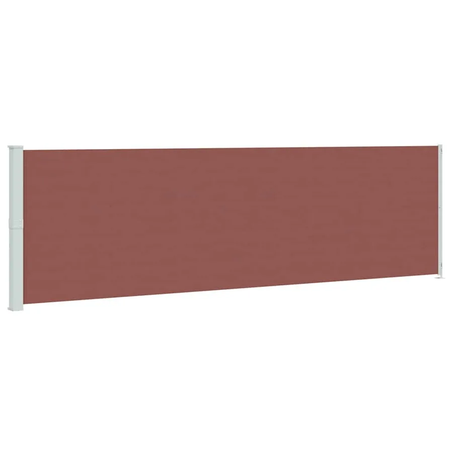 Auvent latéral rétractable de patio 180x600 cm Marron - 2