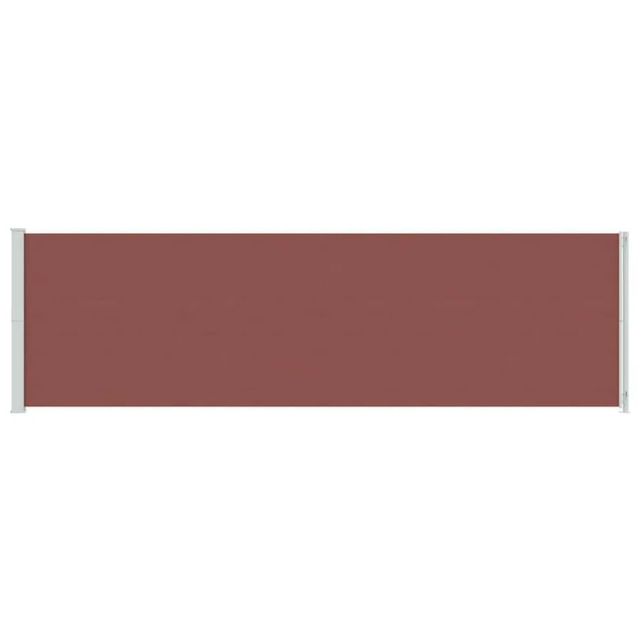Auvent latéral rétractable de patio 180x600 cm Marron - 4