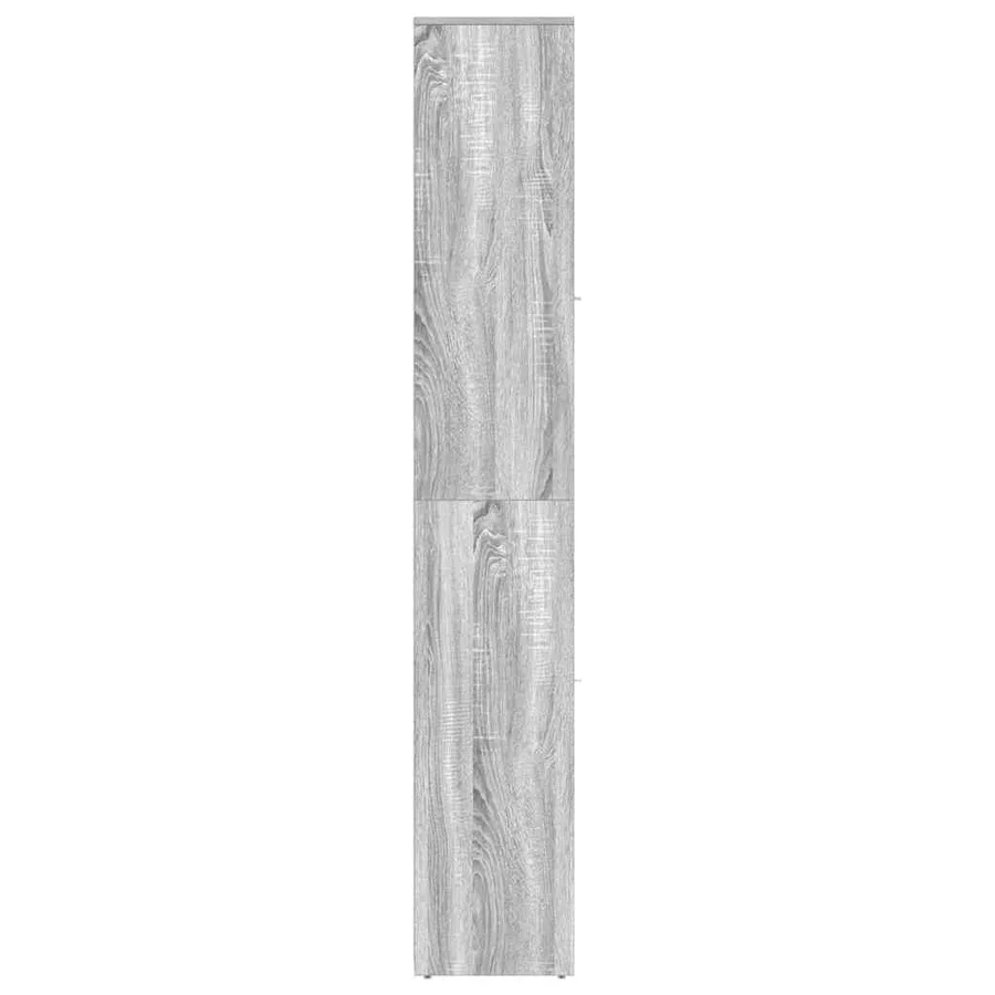 Armoire de bain Sonoma gris 30x30x183,5 cm Bois d'ingénierie - 7