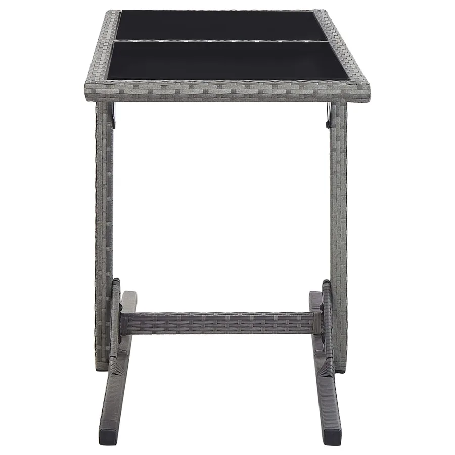 Ensemble à manger de jardin 3 pcs Gris - 11