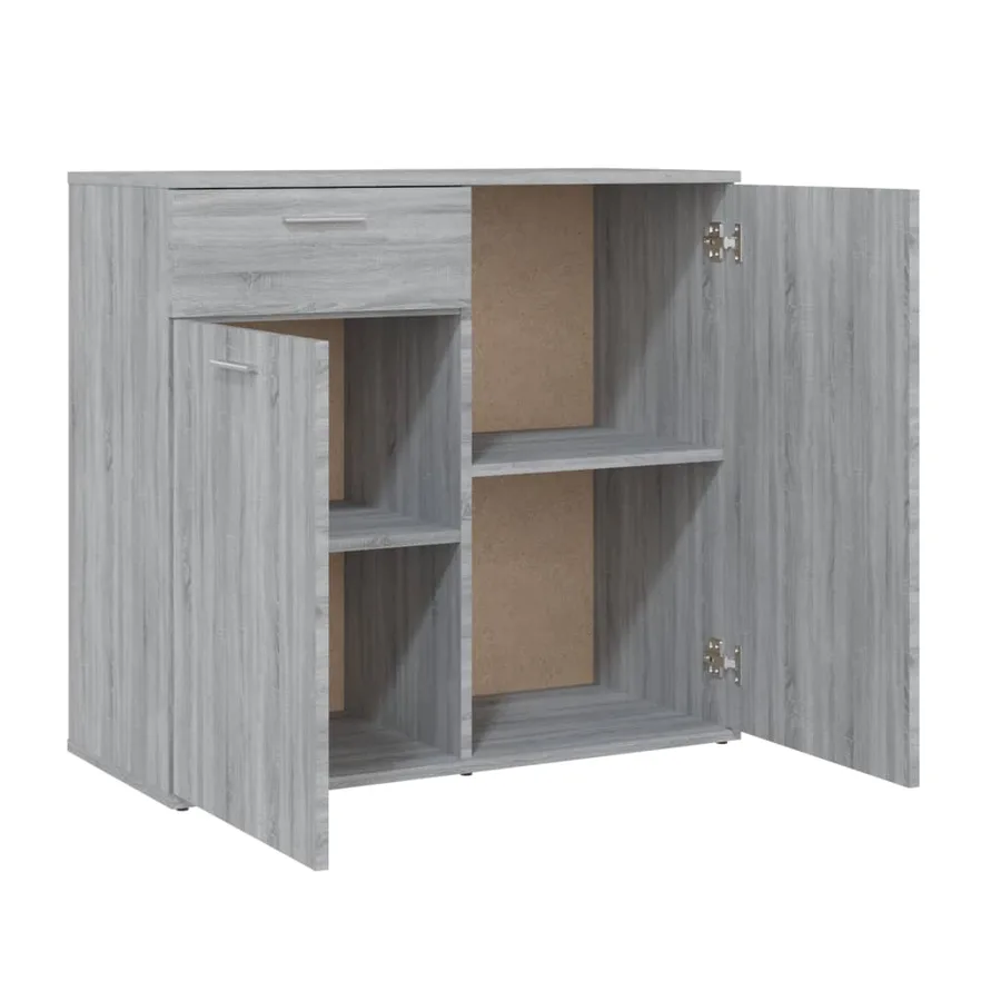 Buffet Sonoma gris 80x36x75 cm Bois d'ingénierie - 5