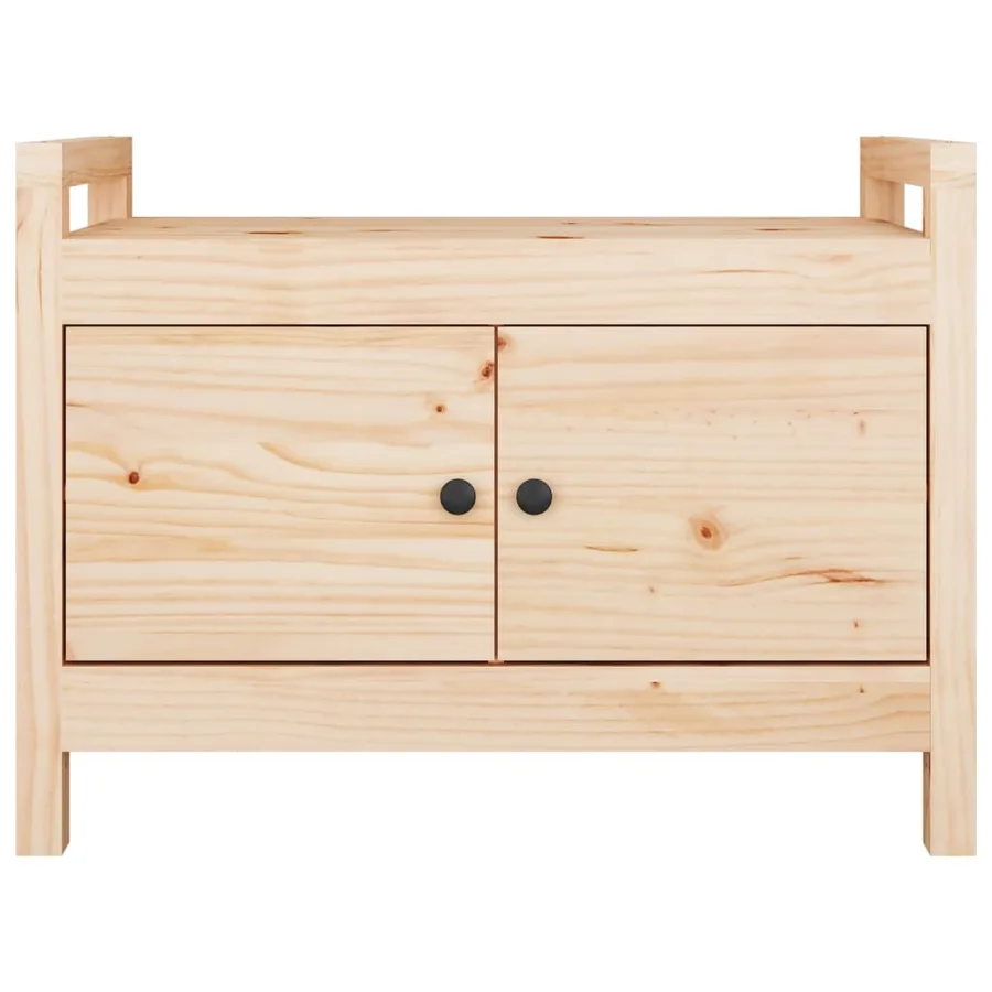 Banc d'entrée 80x40x60 cm Bois de pin massif - 3