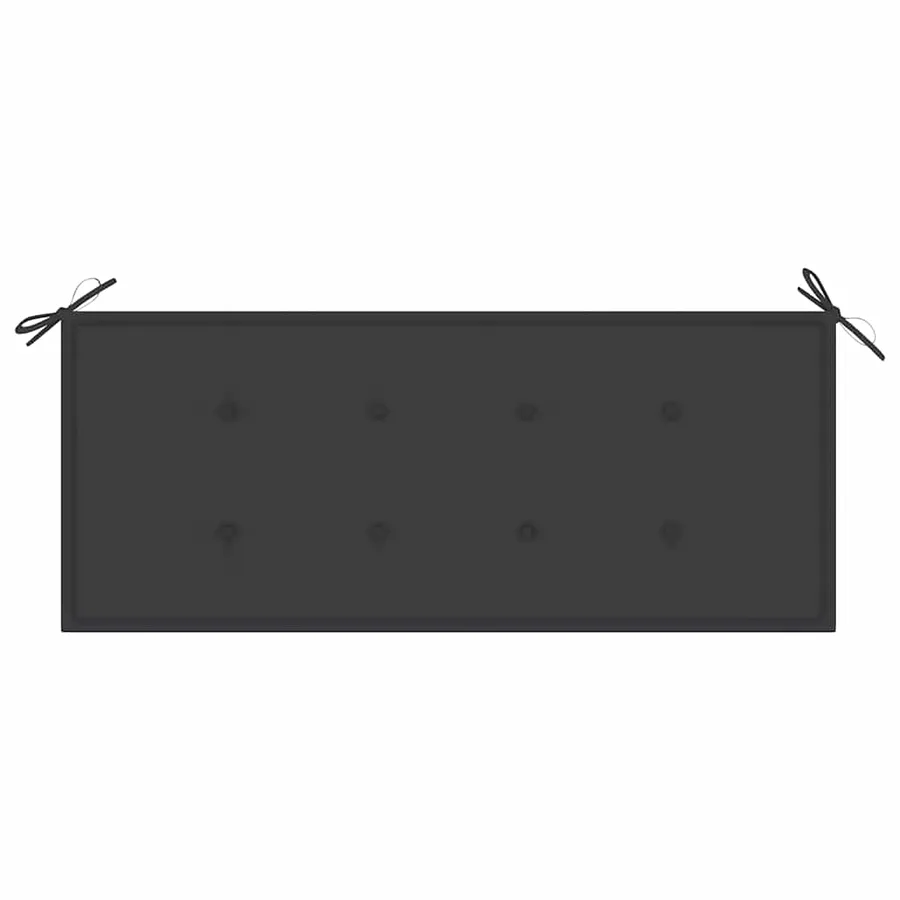 Banc de jardin 2 places avec coussin 120 cm Gris Eucalyptus - 6