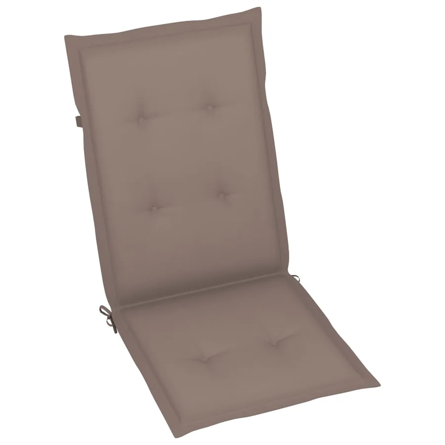 Chaises pliables de jardin avec coussins lot de 8 Bois d'acacia - 7