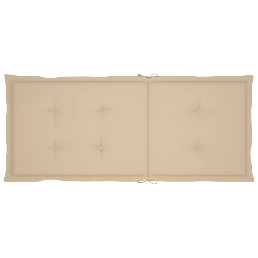 Chaises inclinables de jardin et coussins lot de 8 Gris Acacia - 15